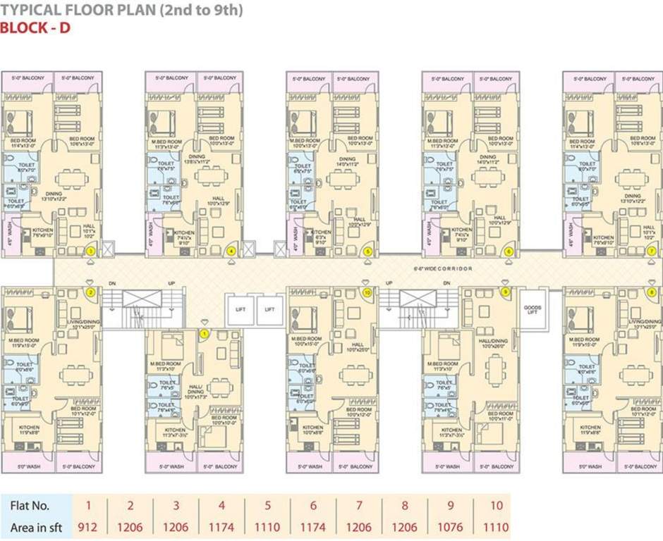 Images for Cluster Plan of Manjeera Diamond Towers