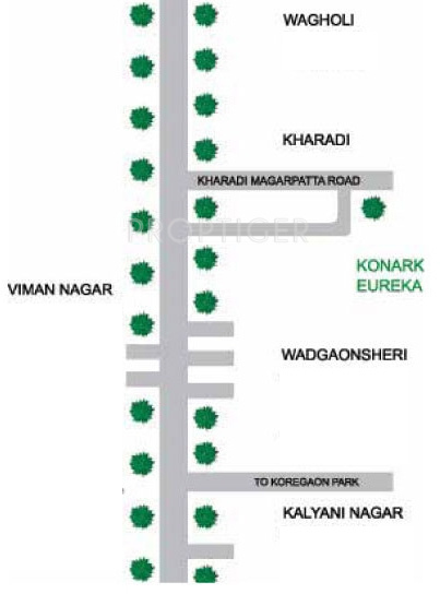 karia developers konark eureka Location Plan