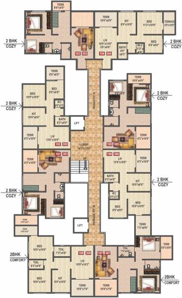 Images for Cluster Plan of Kohinoor Group Construction and Real Estate Saheel Elegance