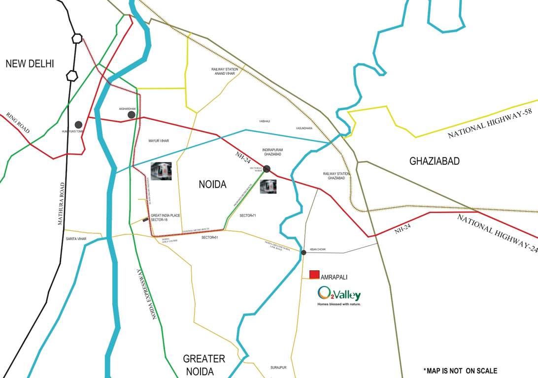 o2 valley Images for Location Plan of Amrapali O2 Valley