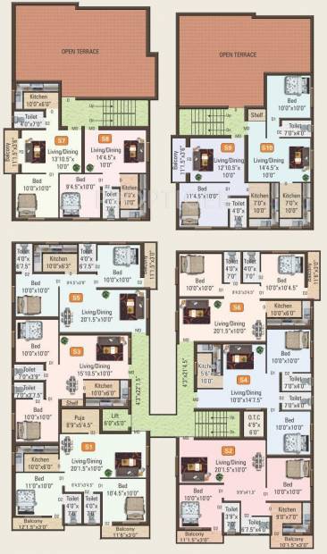 Images for Cluster Plan of Satham Angela Apartments