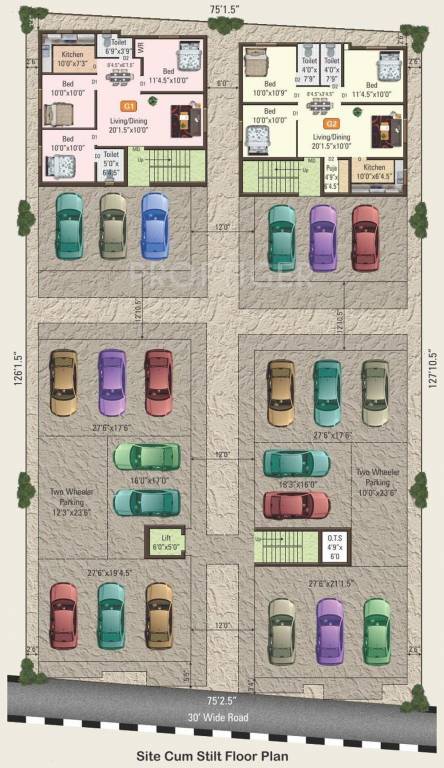 Images for Cluster Plan of Satham Angela Apartments