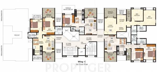 Images for Cluster Plan of GK Blue Bells Images for Cluster Plan of GK Blue Bells