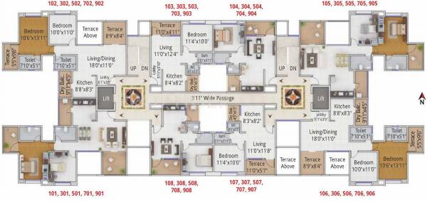 Images for Cluster Plan of Kumar Palm Meadows