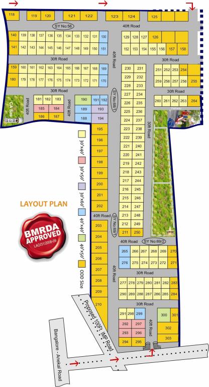abhyudaya projects terracon terrenes Layout Plan