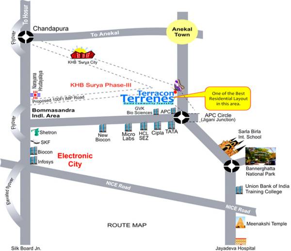 abhyudaya-projects terracon-terrenes Location Plan