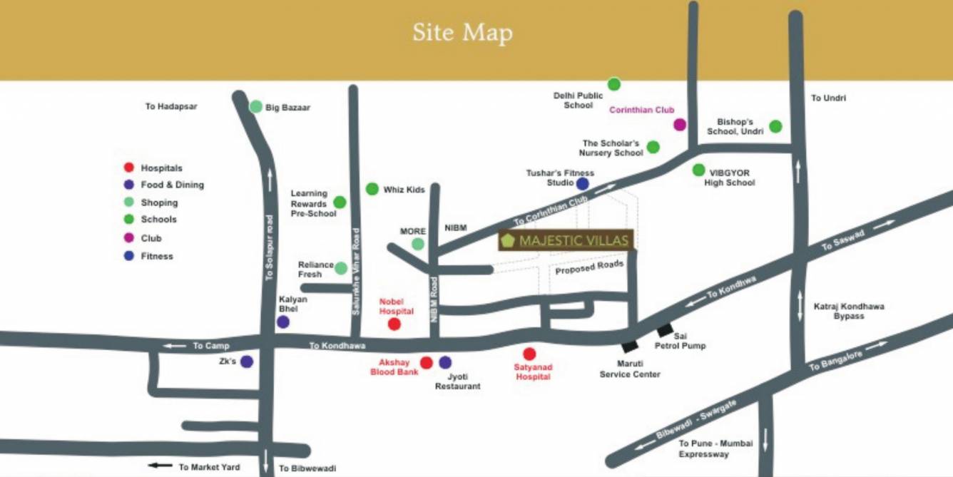  majestic villas Location Plan