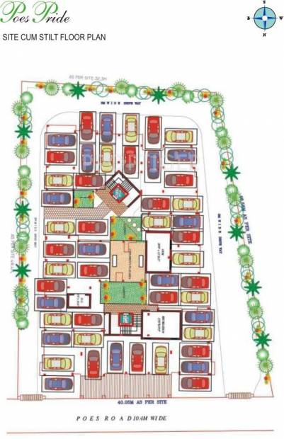 Agni Estates Poes Pride Stilt Floor Cluster Plan