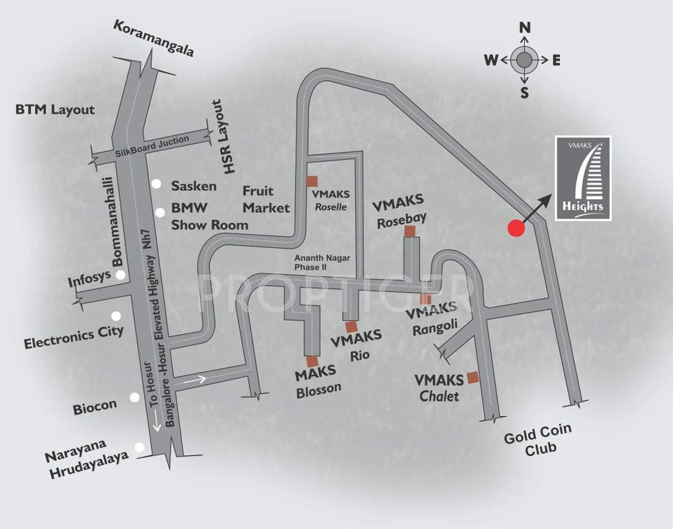 heights Images for Location Plan of Vmaks Heights