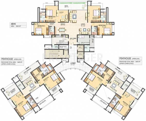  belvedere Tower A Cluster Plan