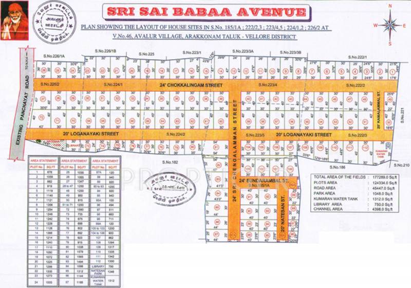 Images for Layout Plan of Deepam Sri Sai Babaa Avenue