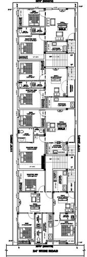 Srivarie Foundations Sri Shubalakshmi Cluster Plan of 1st Floor