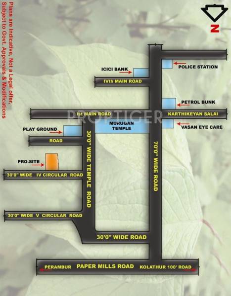 Srivarie Foundations Sri Shubalakshmi Location Plan