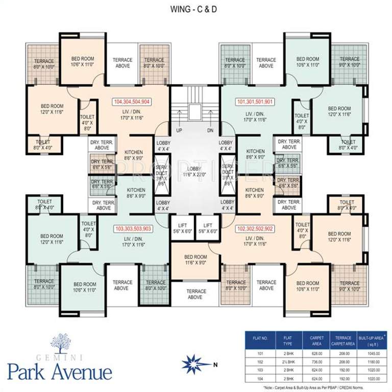  park avenue Images for Cluster Plan of Gemini Housing Park Avenue