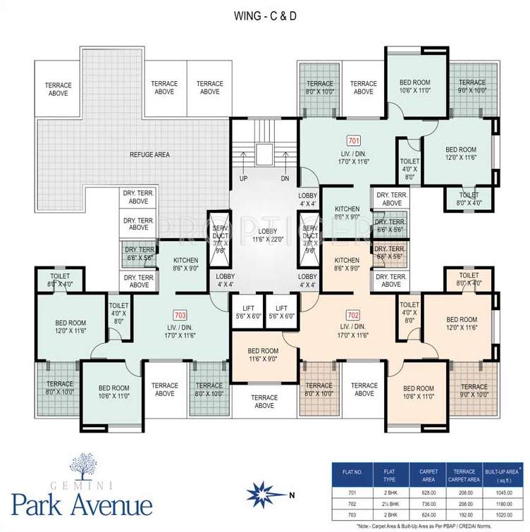  park avenue Images for Cluster Plan of Gemini Housing Park Avenue