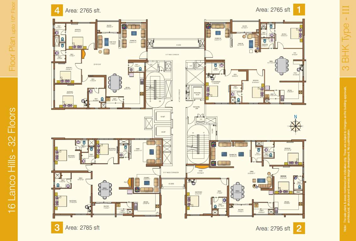  hills apartments Images for Cluster Plan of Lanco Hills Apartments