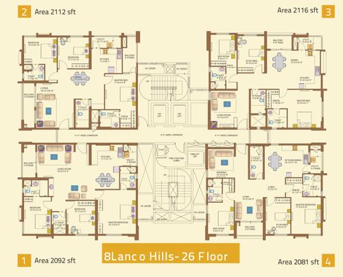  hills-apartments Images for Cluster Plan of Lanco Hills Apartments