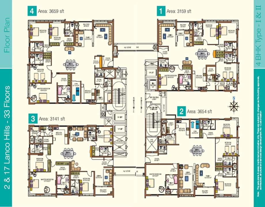 Images for Cluster Plan of Lanco Hills Apartments