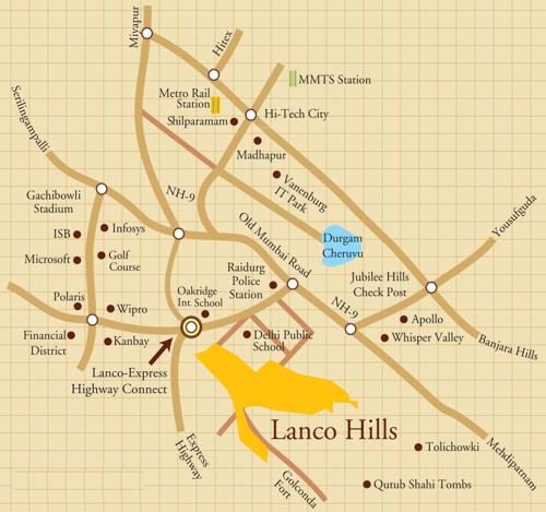  hanging-gardens-villas Images for Location Plan of Lanco Hanging Gardens Villas