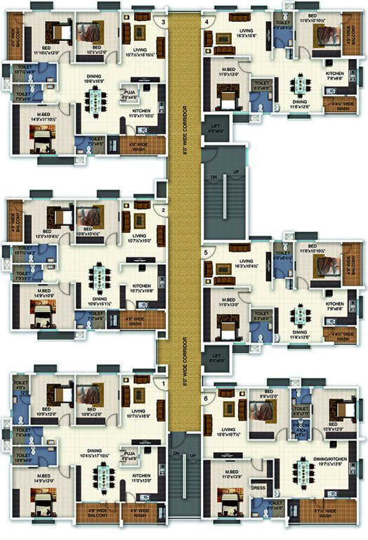 pushpak Images for Cluster Plan of Vazhraa Pushpak