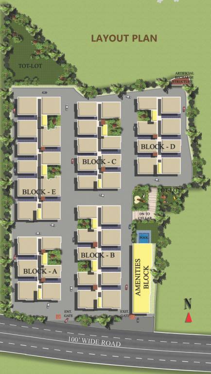 pushpak Images for Layout Plan of Vazhraa Pushpak