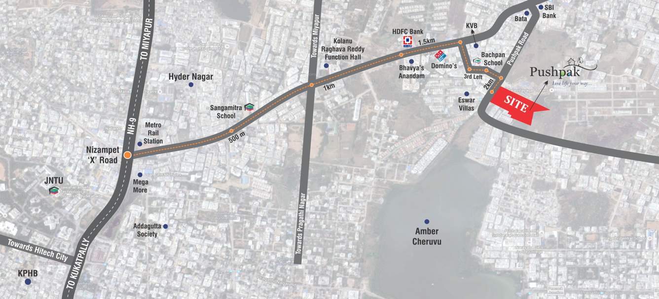 pushpak Images for Location Plan of Vazhraa Pushpak