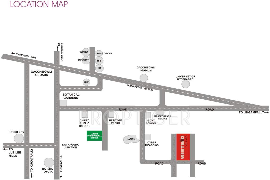  westend villas Images for Location Plan of Kribh Westend Villas