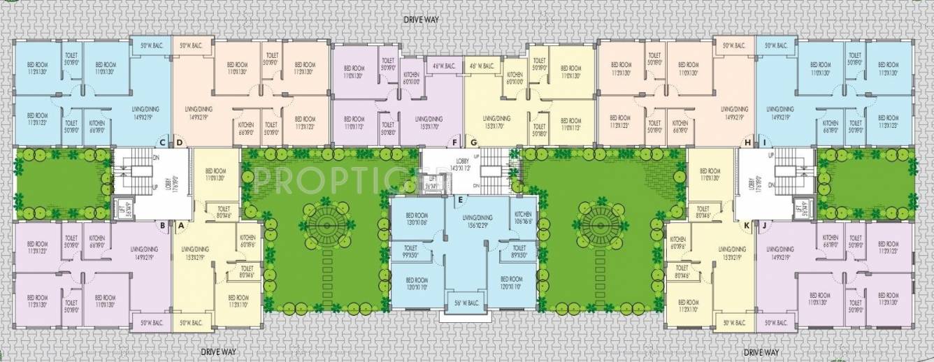  regency Wing B Cluster Plan