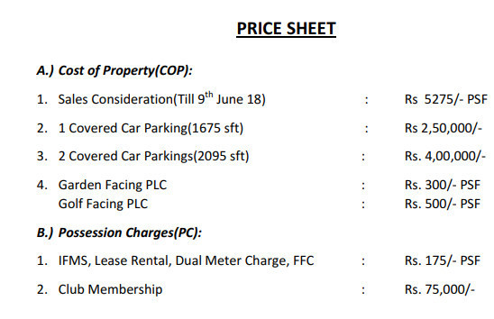 golfshire Subvention Scheme Payment Plan