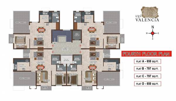  valencia Valencia Cluster Plan for 4th Floor