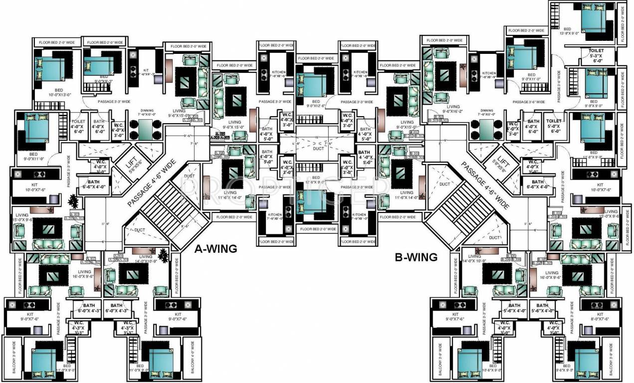 Images for Cluster Plan of Ashapura Asha Palms