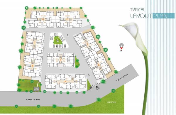 Typical Floor Block A Cluster Plan pushp Typical Floor Block A Cluster Plan
