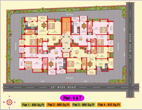 Shri Raama Builders Shri Ram Priya Avenue Plot 6 Cluster Plan
