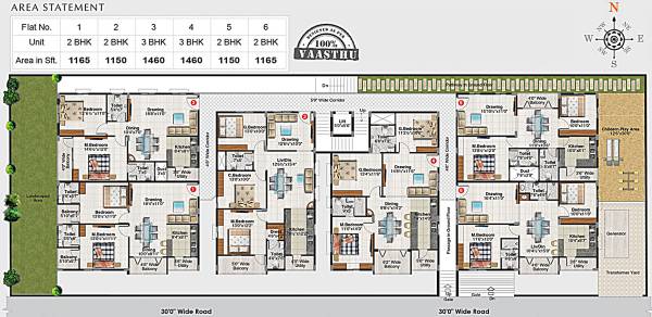  serenity Soorya Serenity Cluster Plan for Typical Floor