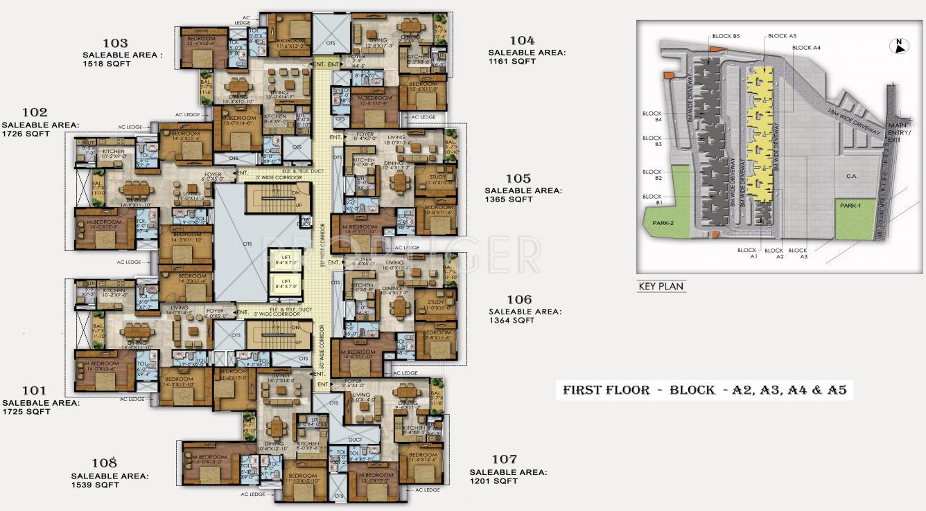 Images for Cluster Plan of Mahaveer Ranches
