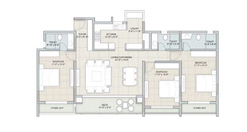 palm woods Tower A Cluster Plan