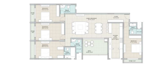 palm woods Tower A Cluster Plan