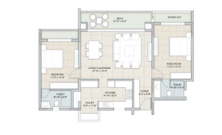 palm woods Tower A Cluster Plan