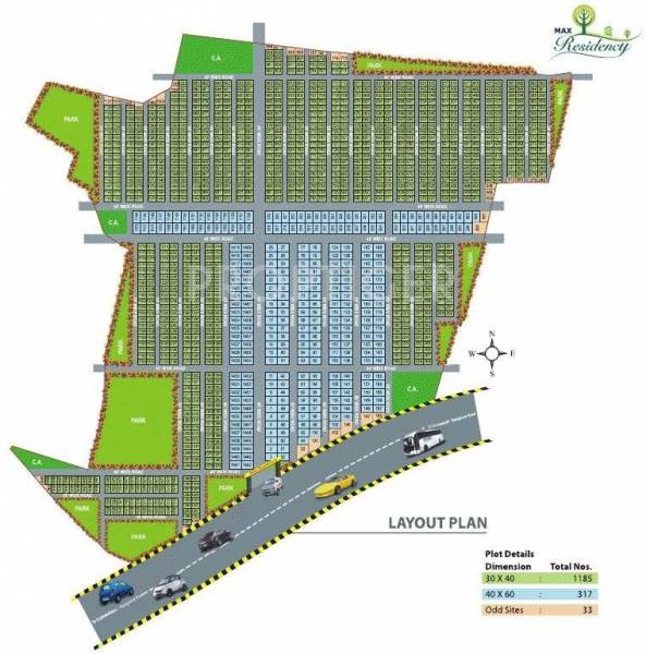 Maxworth Realty Max Residency Layout Plan