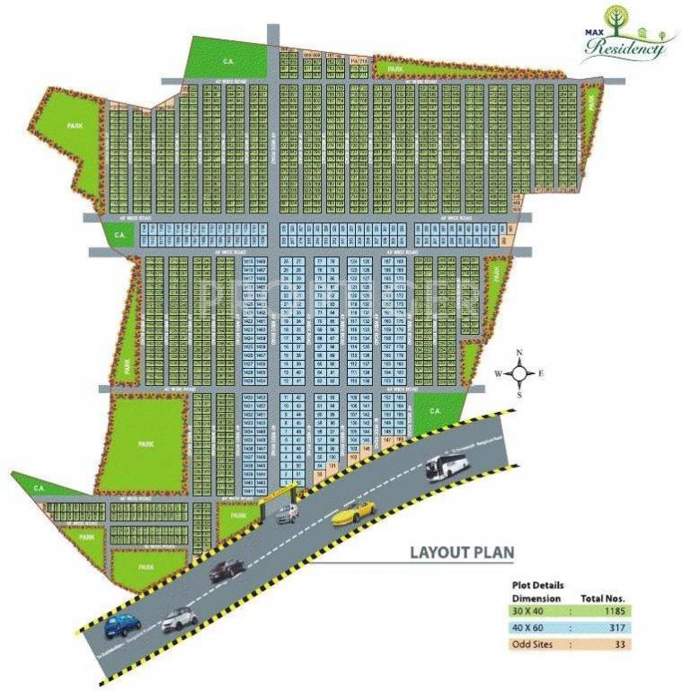 Maxworth Realty Max Residency Layout Plan
