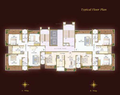  paradise Images for Cluster Plan of Navkar Paradise