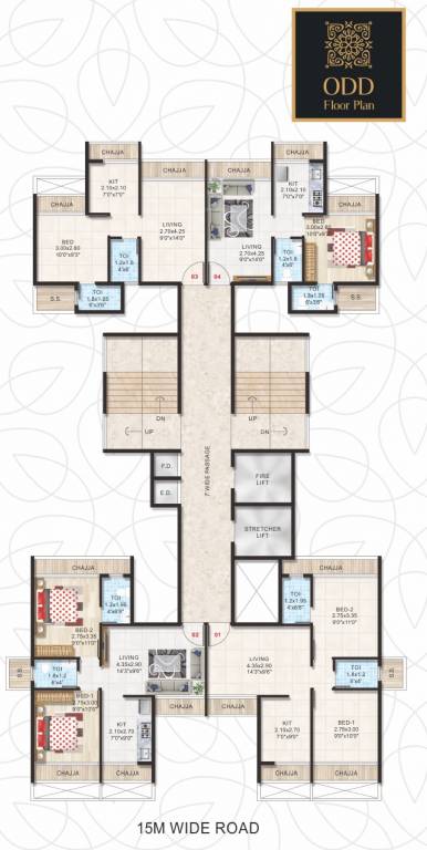  exotica Exotica Cluster Plan for 1st Floor