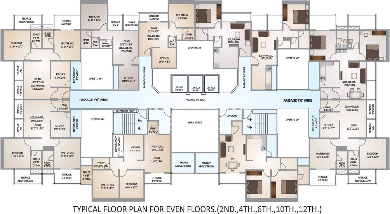  begonia Images for Cluster Plan of Kohinoor Begonia