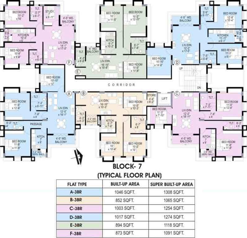  uttara Images for Cluster Plan of Merlin Uttara
