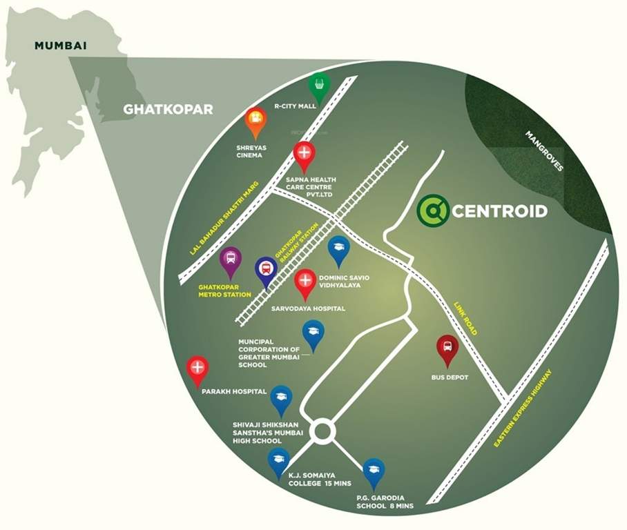 Images for Location Plan of Kashish Park Ghatkopar