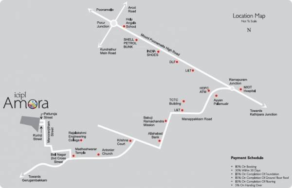 locationPlan of ICIPL Amora