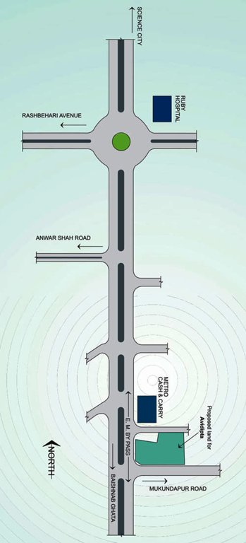  avidipta Images for Location Plan of Bengal Peerless Housing Avidipta