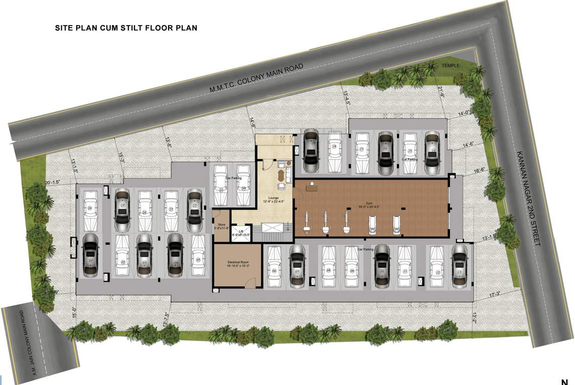 corner stone Images for Cluster Plan of Lancor Corner Stone