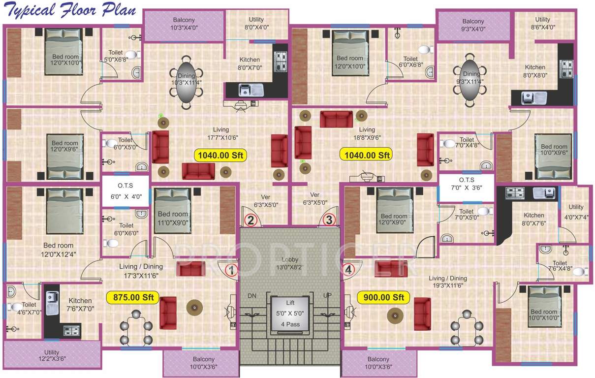  homes Images for Cluster Plan of Pruthvi Homes