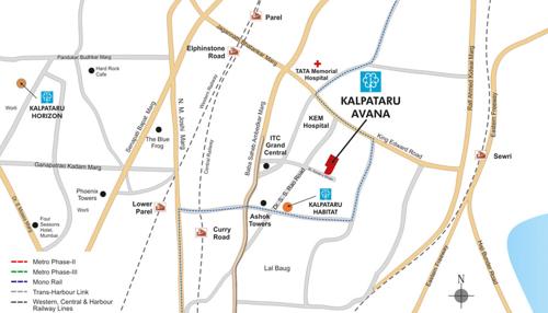 avana Images for Location Plan of Kalpataru Avana